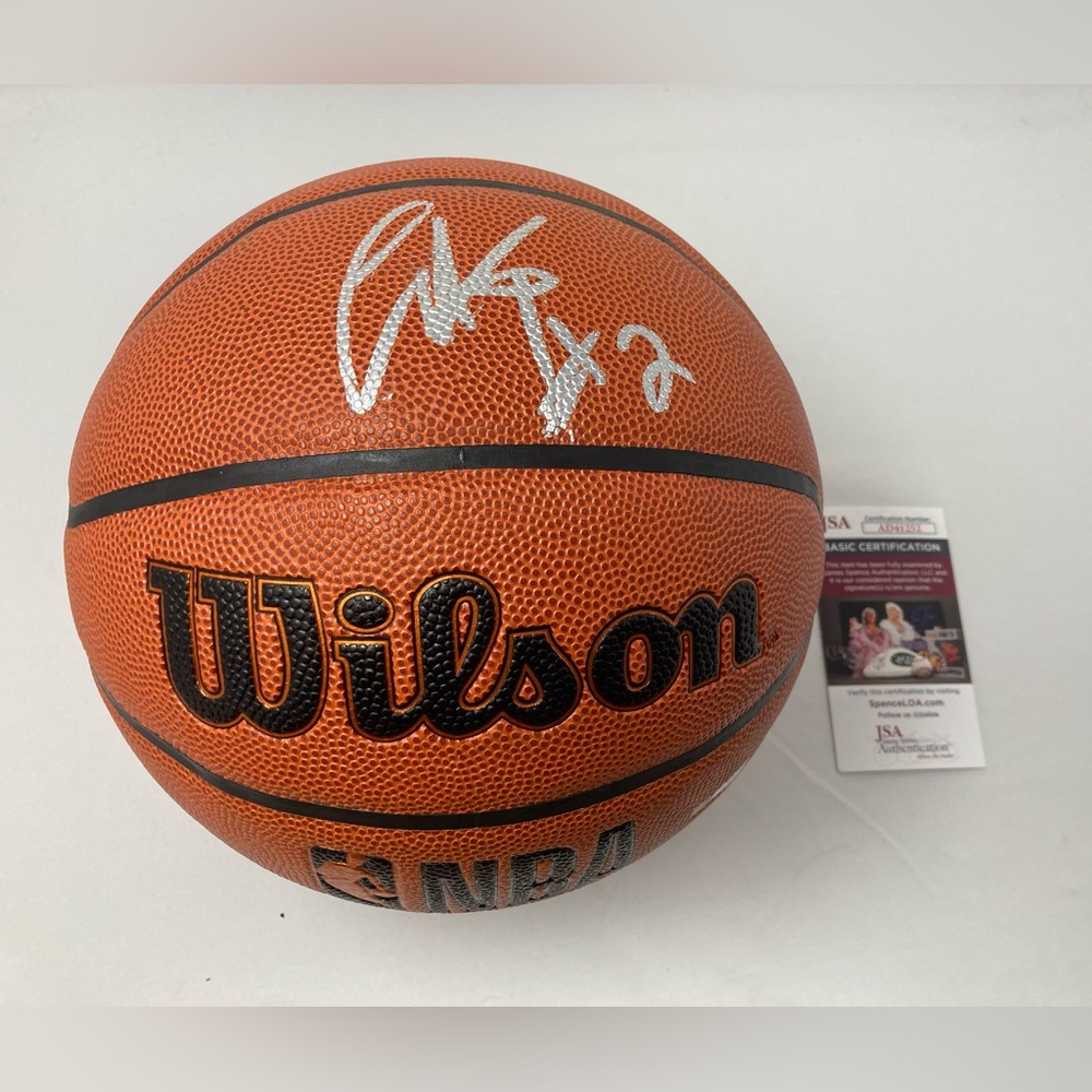 Collin Sexton signed Wilson NBA Basketball Utah Jazz‎ JSA COA